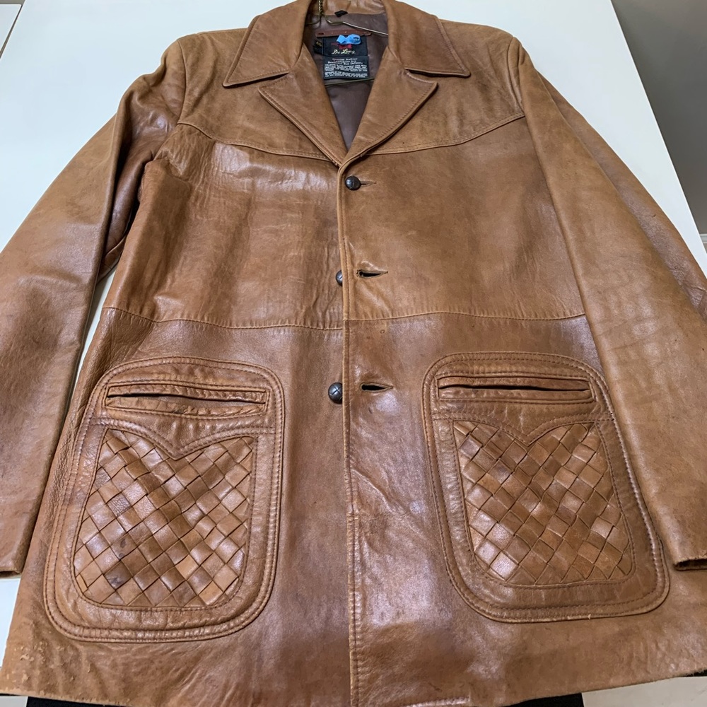Genuine Aniline Lambskin vintage Coat size 46